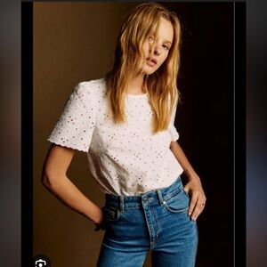 Sezane Annabelle Blouse in Ecru